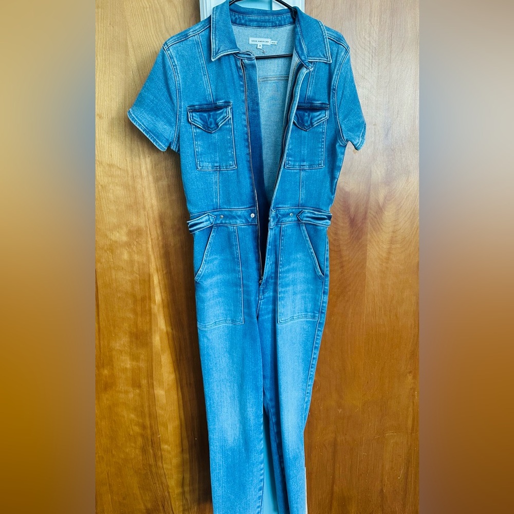 Good American Denim Jumpsuit Romper - Blue